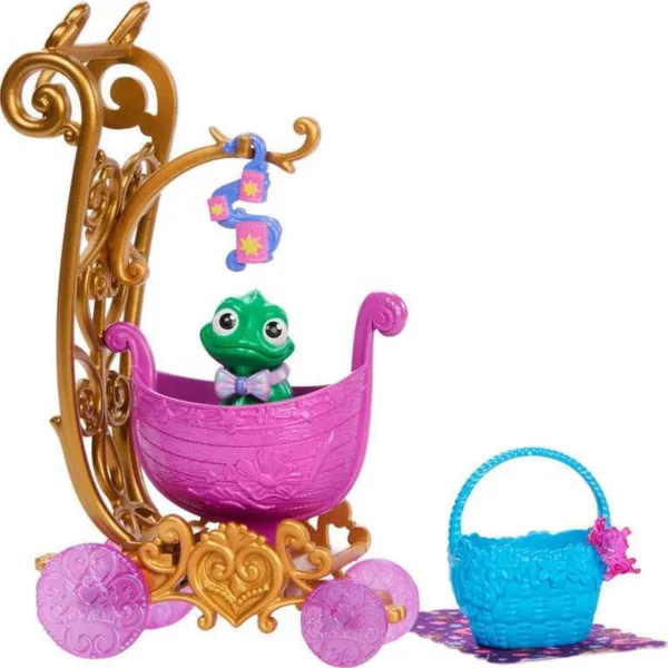 Carrozza per piccoli animali delle Principesse Disney Rapunzel - Mattel immagine 3