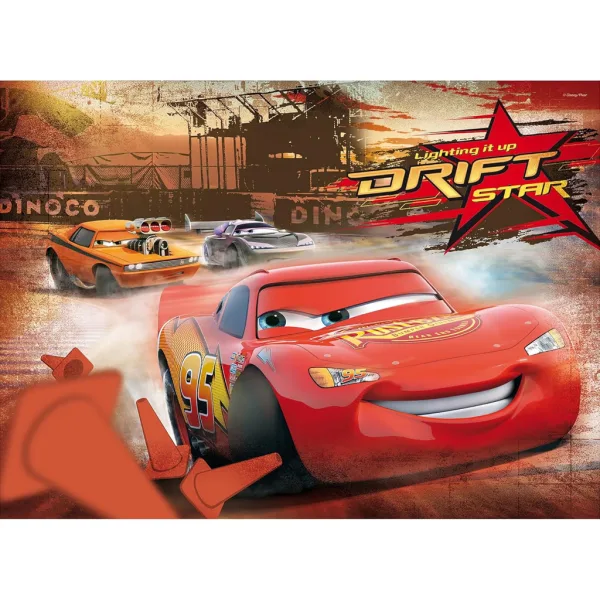Cars 2 in 1 puzzle da 250 pezzi e album da colorare 50x35cm - Lisciani immagine 2