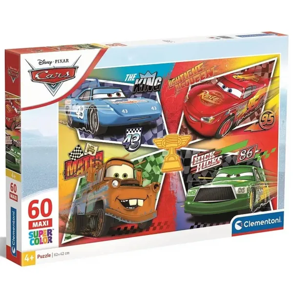 Cars: Maxi Super Color Puzzle 60 pezzi - Clementoni immagine 1