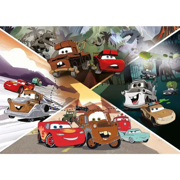 Cars in viaggio 104 pezzi maxi supercolor puzzle - Clementoni immagine 2