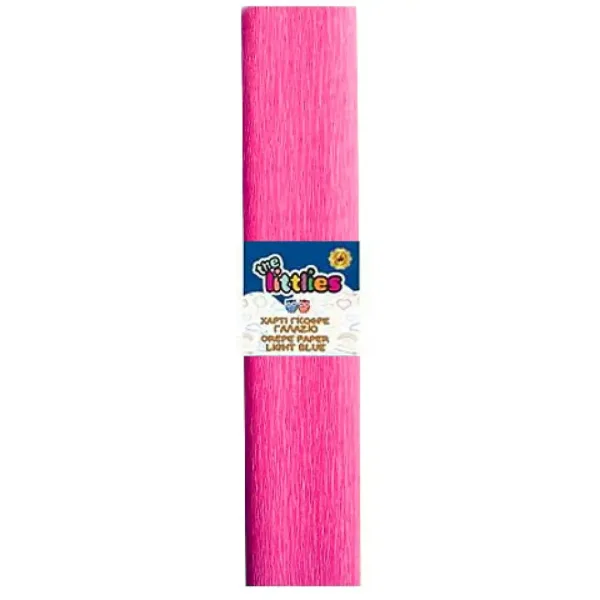 Carta crespa colore rosa 50x200cm immagine 1