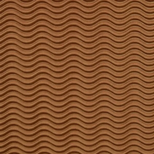 Cartone ondulato 3D decorativo marrone B2 50x70cm 1 pezzo immagine 1
