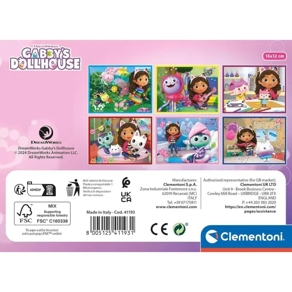 Casa delle bambole di Gabi 12 cubi da favola - Clementoni immagine 2