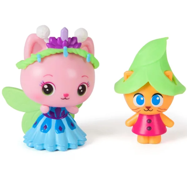 Casa delle bambole di Gabi Cinema: Set di 2 figure Giardino di Cristallo – Queen Kitty Fairy e Kitty Gnome – Spin Master immagine 2