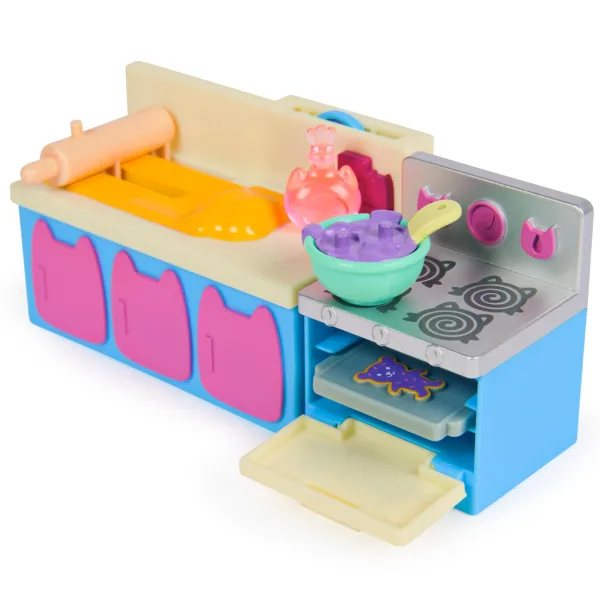 Casa delle bambole di Gabi: Set di mobili da cucina giocattolo del gattino Adorabile Süti - Spin Master immagine 3
