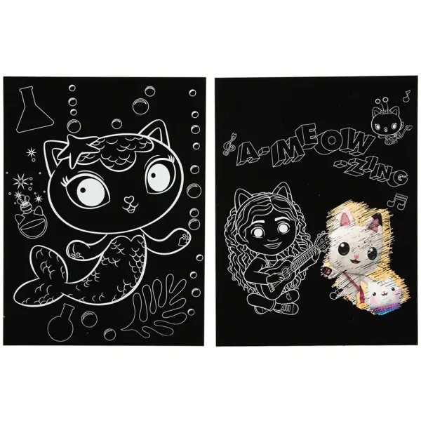 Casa delle bambole di Gabi: Set di poster per creare graffi artistici 2 pezzi immagine 2