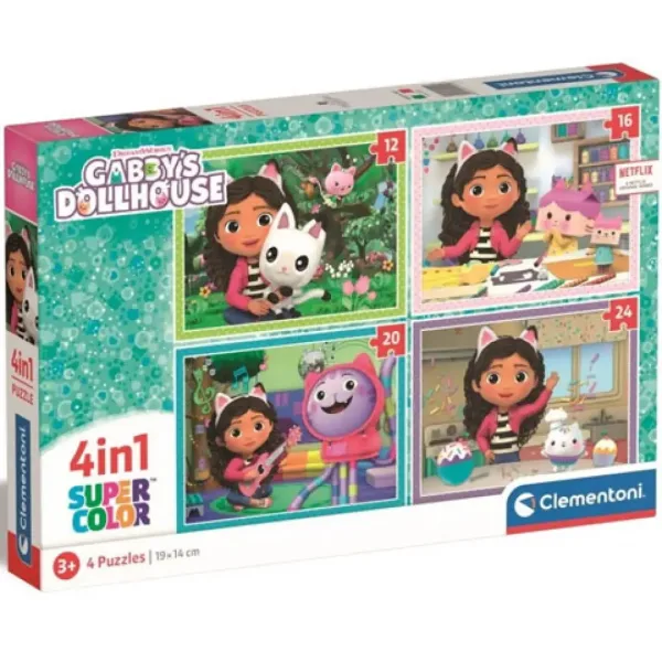 Casa delle bambole di Gabi Supercolor 4 in 1 puzzle - Clementoni immagine 1