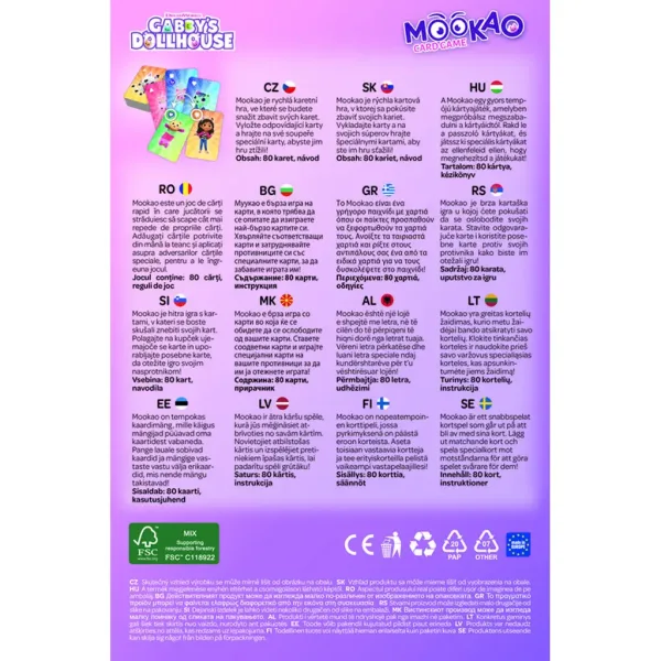 Casa delle bambole di Gabi gioco di carte Mookao - Trefl immagine 3