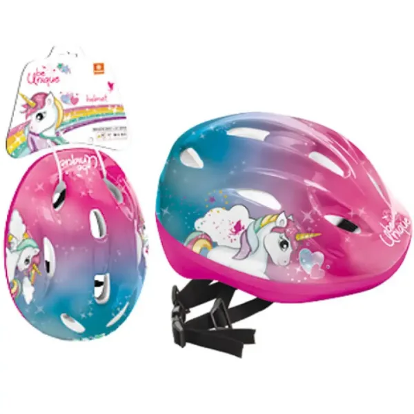 Casco protettivo per bambini con unicorni - Mondo Toys immagine 1
