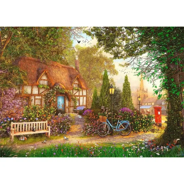Casetta con tetto di paglia puzzle premium da 1000 pezzi - Trefl immagine 2