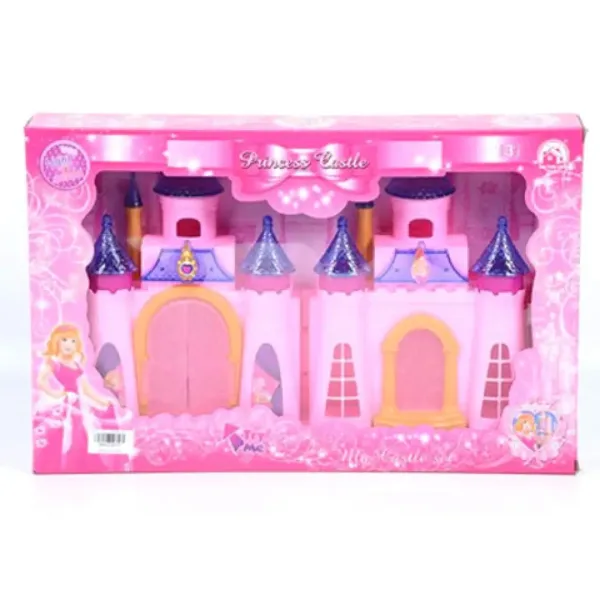 Castello da principessa con luci, colore rosa immagine 1