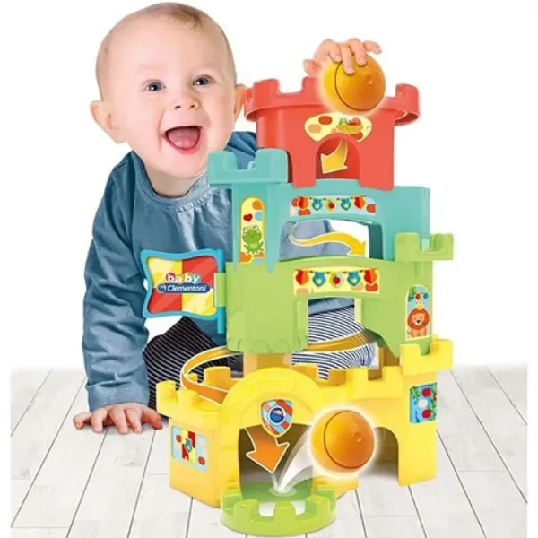 Castello pista per biglie gioco per bambini - Clementoni baby immagine 5