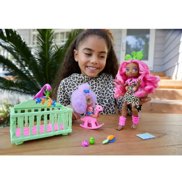 Cave Club: Set da gioco babysitter con accessori - Mattel immagine 6