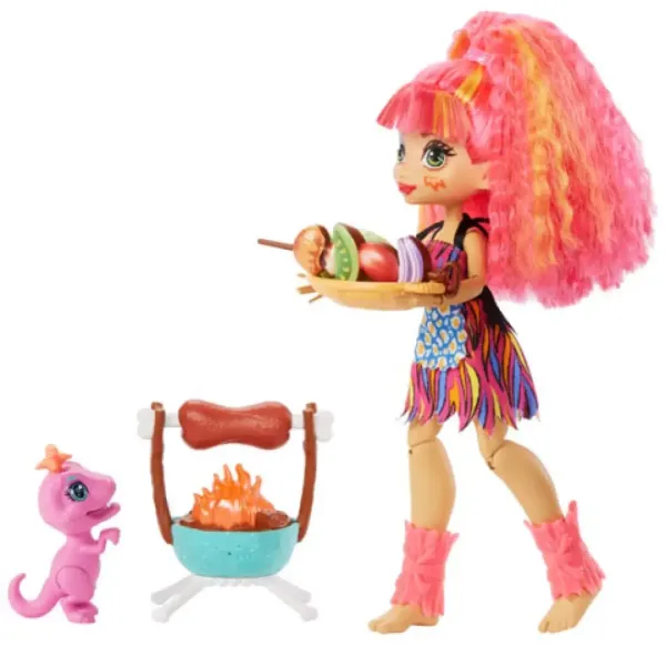 Cave Club: Set di gioco Emberly con accessori - Mattel immagine 2