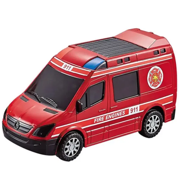 City Rescue minibus dei pompieri con luci e suoni immagine 2