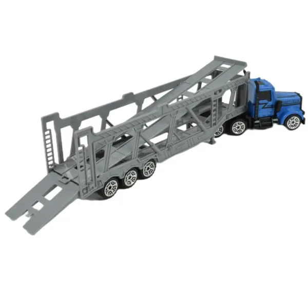 City Truck: Camion bisarca blu 22 cm immagine 4