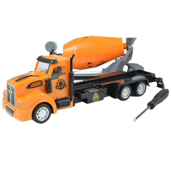 City Truck: Camion da costruzione trasformabile a volano con segnali stradali 19cm immagine 6