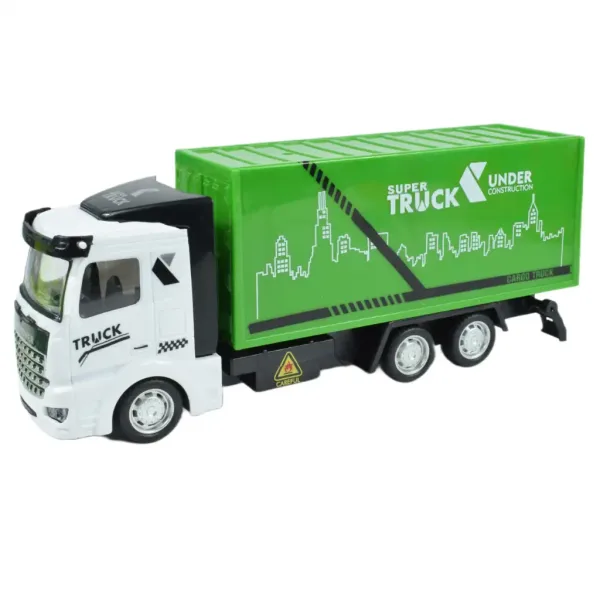City Truck: Camion della spazzatura a volano trasformabile con segnali stradali 19cm immagine 8