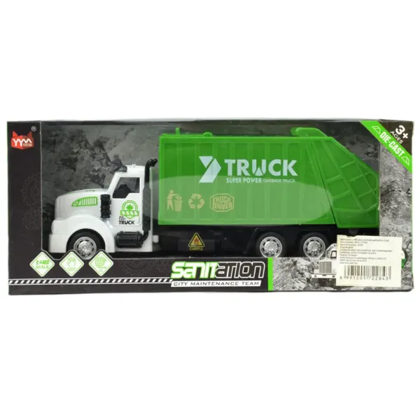 City Truck: Camion per la raccolta differenziata a ruota libera 22cm immagine 6
