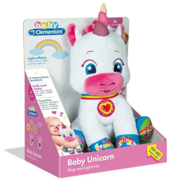 Clementoni: Peluche interattivo unicorno 32 cm immagine 1