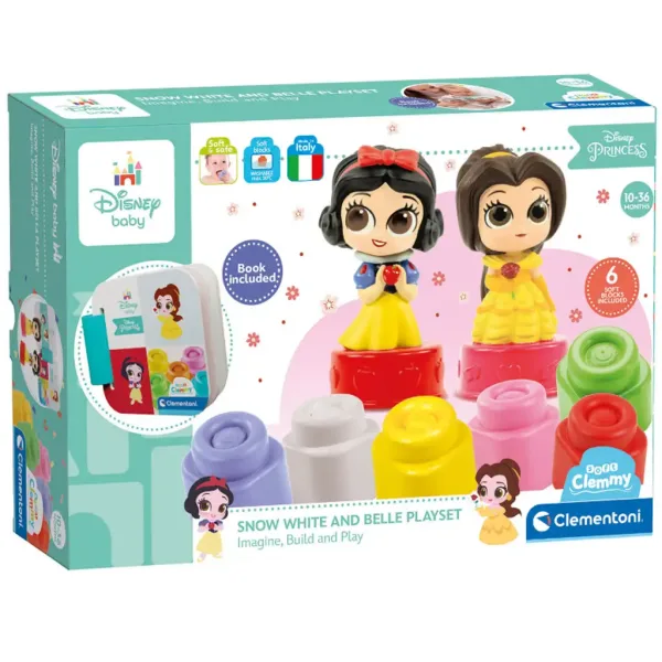 Clemmy: Principesse Disney mattoncini morbidi gioco educativo - Clementoni immagine 5
