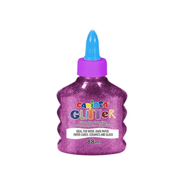 Colla liquida scintillante color magenta spark 88ml - Carioca immagine 1