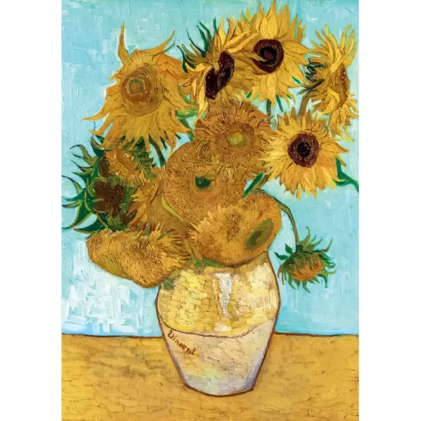 Collezione Museo: Van Gogh - Girasoli puzzle da 1000 pezzi - Clementoni immagine 2