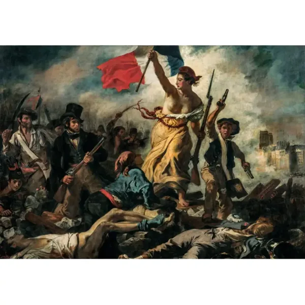 Collezione del Museo: Eugène Delacroix - La Libertà guida il popolo puzzle da 1000 pezzi - Clementoni immagine 2