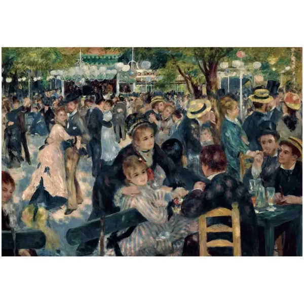 Collezione del Museo: Renoir - Ballo al Moulin de la Galette puzzle da 1000 pezzi con poster - Clementoni immagine 2