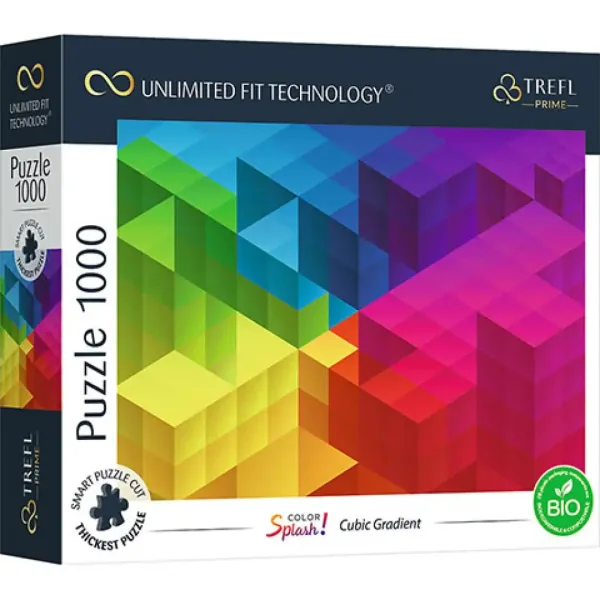 Color Splash Cubo gradiente 1000 pezzi UFT puzzle - Trefl immagine 1
