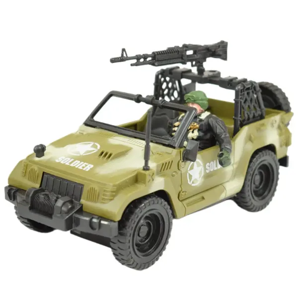 Combat Force 9: Veicolo militare con soldato e armi 22cm immagine 2