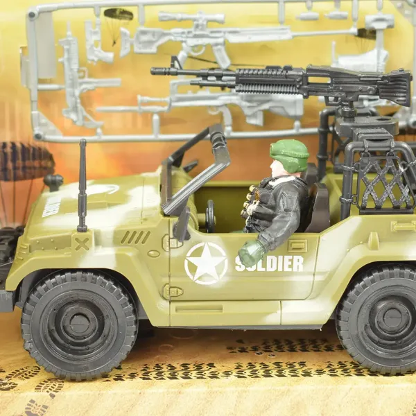 Combat Force 9: Veicolo militare con soldato e armi 22cm immagine 3