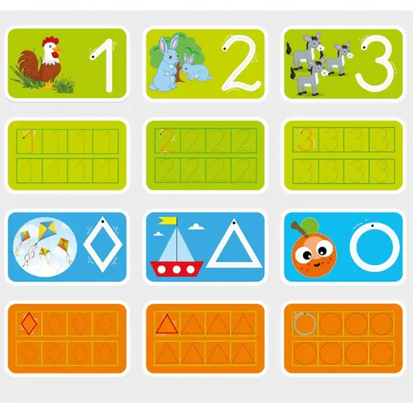 Conoscere i numeri – Carte di sviluppo preparatorie per la scuola per bambini di 4-6 anni immagine 2
