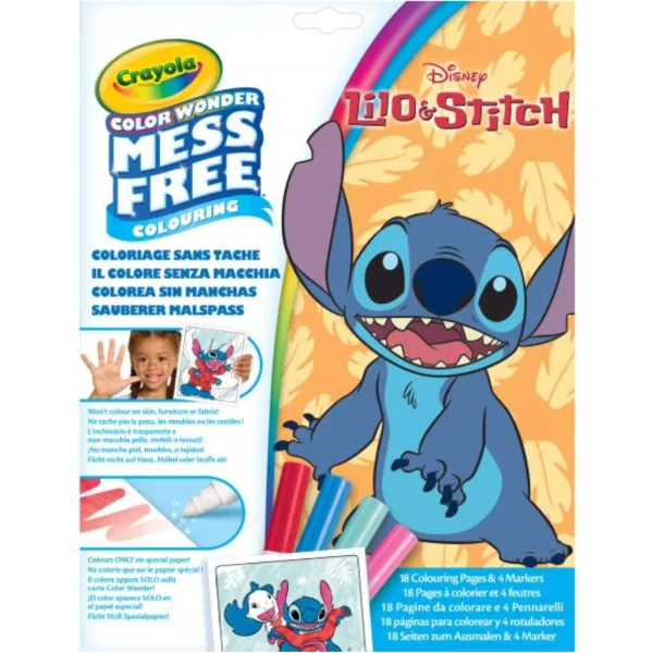 Crayola Color Wonder: set da colorare Lilo & Stitch senza macchie in cartella immagine 1