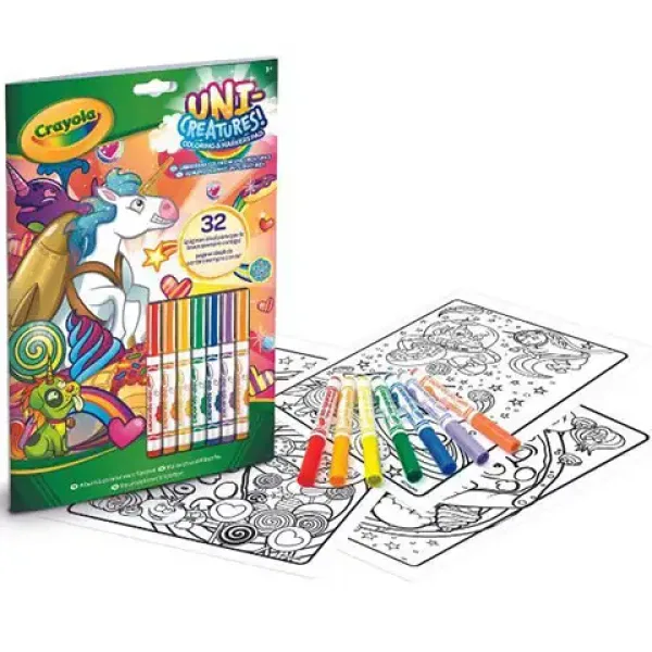 Crayola: Colore e Attività unicorno animale con 7 pennarelli immagine 1