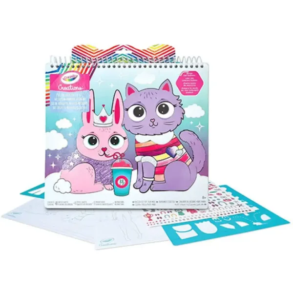 Crayola Creations: Set di disegno con adesivi di moda animale immagine 2