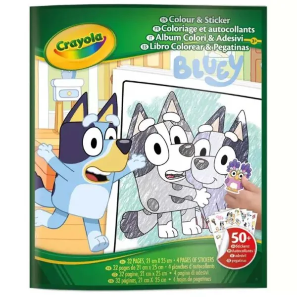 Crayola: Libro da colorare e adesivi - Bluey immagine 1