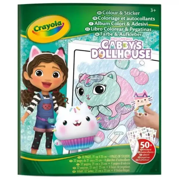 Crayola: Libro da colorare e adesivi - La casa delle bambole di Gabi immagine 1