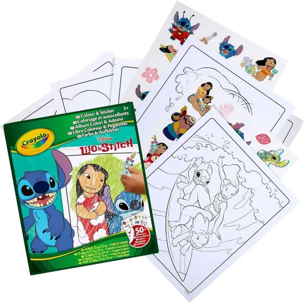 Crayola: Libro da colorare e adesivi di Lilo & Stitch immagine 2