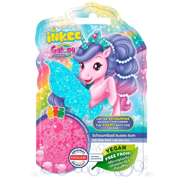Craze Inkee: Bagno schiuma vegano - Galupy unicorno con profumo di gomma da masticare - EPEE immagine 1