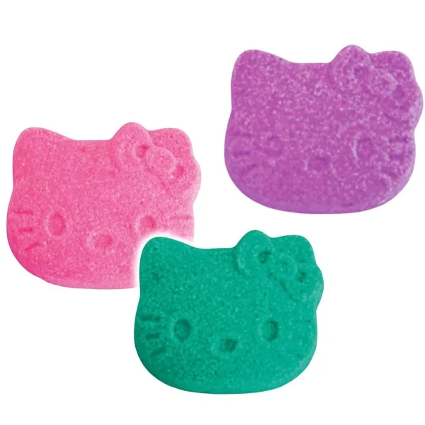 Craze Inkee: Bombe da bagno vegane - Forme Hello Kitty con aroma di zucchero filato, confezione da 3 pezzi immagine 2