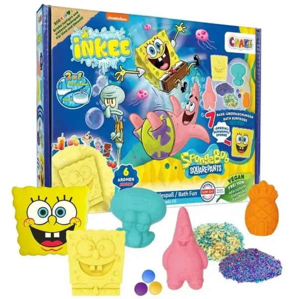 Craze: Set da bagno grande vegano Inkee SpongeBob SquarePants immagine 2