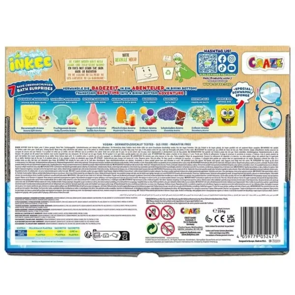 Craze: Set da bagno grande vegano Inkee SpongeBob SquarePants immagine 4