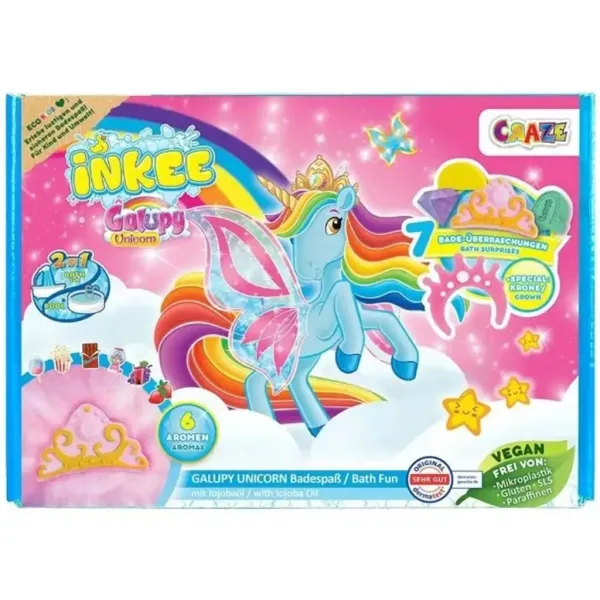 Craze: Set da bagno grande vegano unicorno Inkee Galupy immagine 1