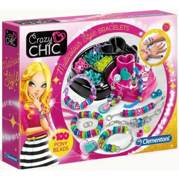 Crazy Chic Set per Creare Braccialetti Multicolore - Clementoni immagine 1
