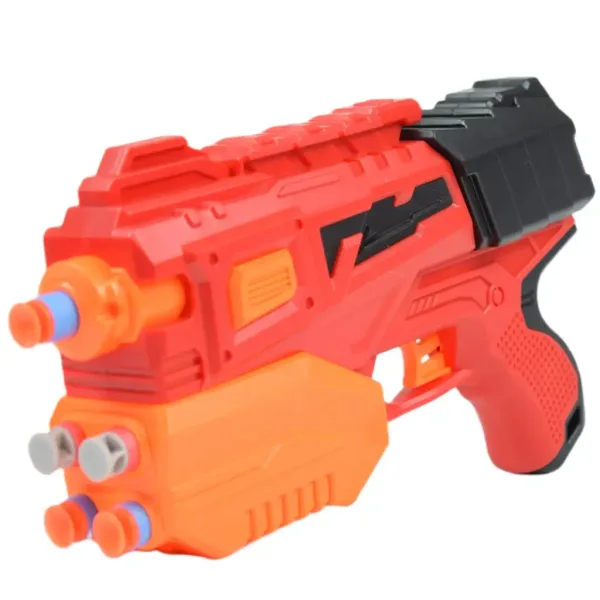 Crazy Launcher: Set di lanciatore manuale con bersaglio e proiettili 24cm immagine 2
