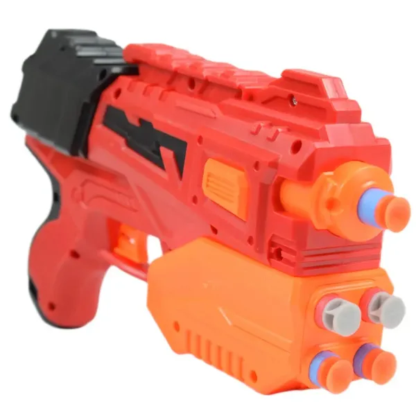 Crazy Launcher: Set di lanciatore manuale con bersaglio e proiettili 24cm immagine 3