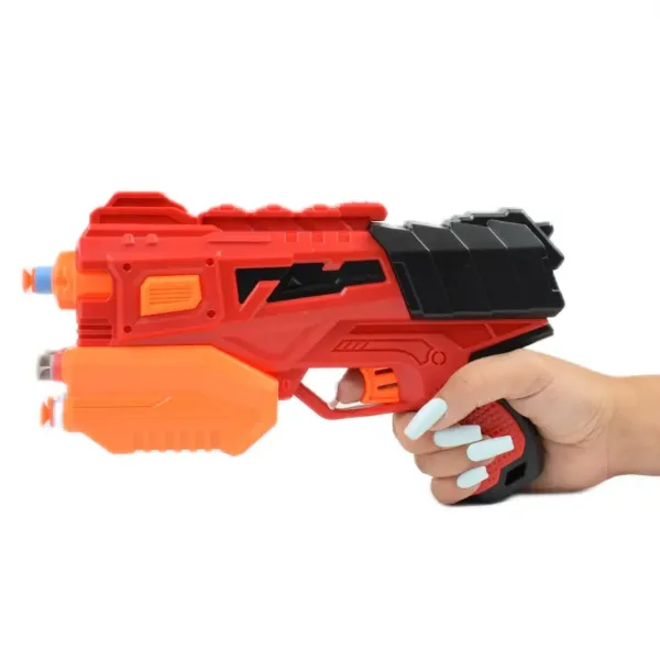 Crazy Launcher: Set di lanciatore manuale con bersaglio e proiettili 24cm immagine 6