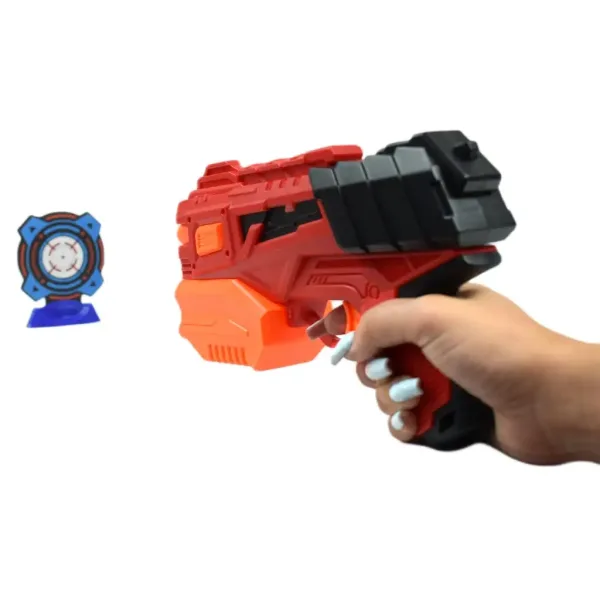 Crazy Launcher: Set di lanciatore manuale con bersaglio e proiettili 24cm immagine 8