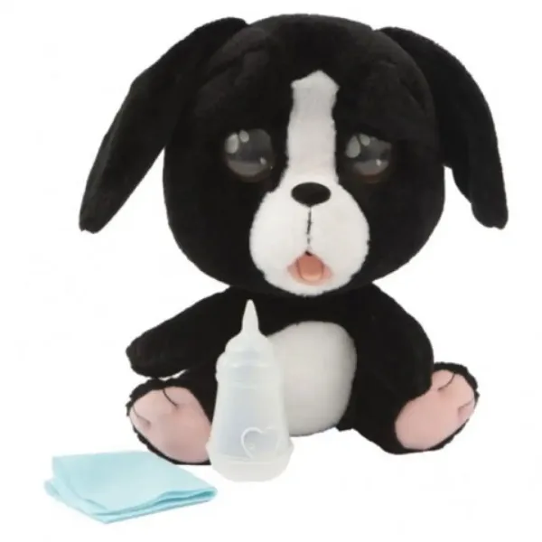 Cry Pets: Cucciolo di peluche nero che piange immagine 2